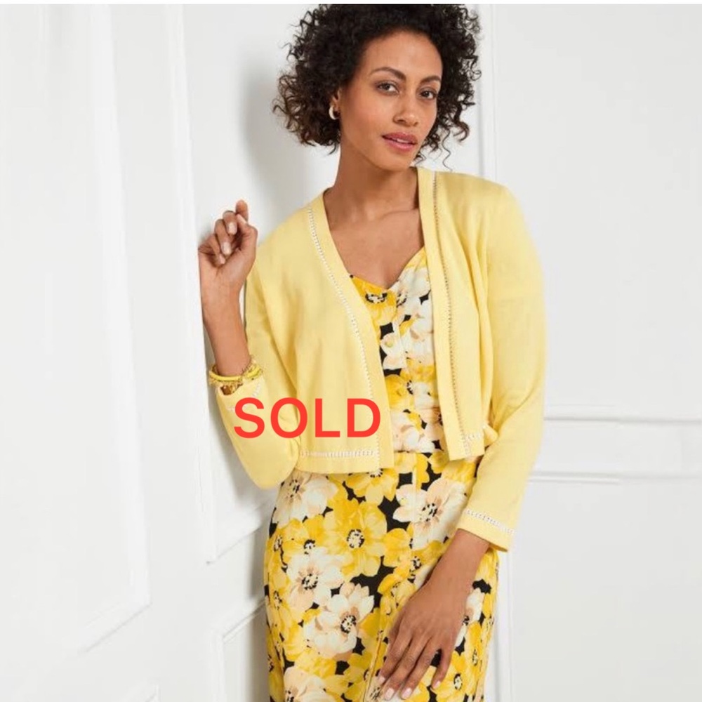 SOLD. Talbots Sweater with Pointelle Detailing on Trim. Size S. NWOT.